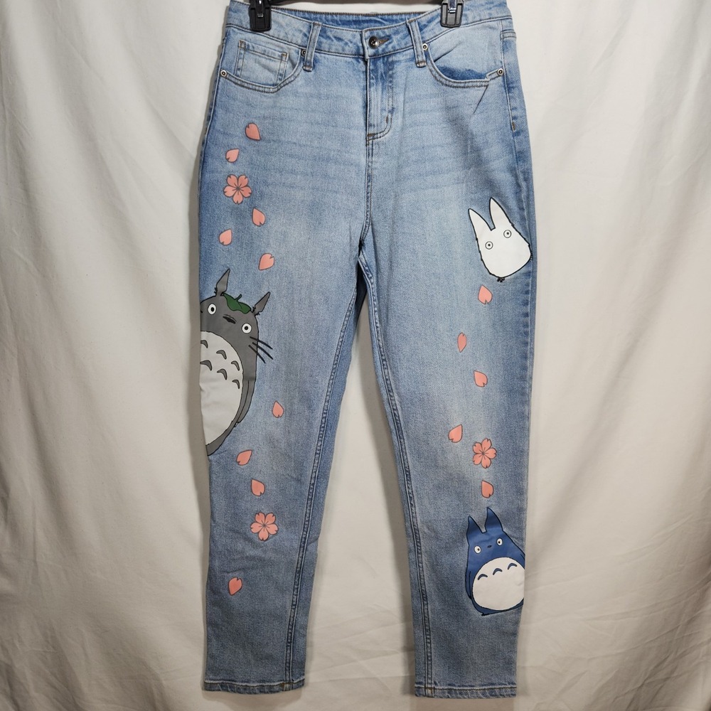 My Neighbor Totoro Jeans Womens 5 High Rise Anime Sakura Studio Ghibli Kidcore
